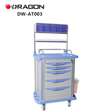 Hospital Medical Anesthesia Trolley With Silent Wheels With Cross Brakes